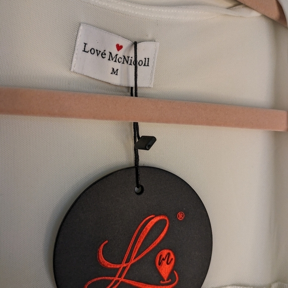 Eye Catching White Mesh Long Sleeve Statement Top - Picture 7 of 10